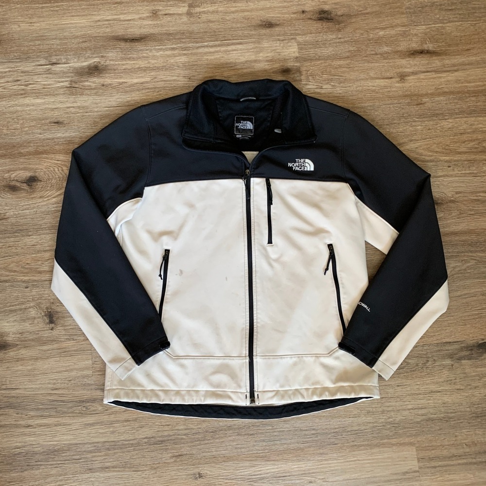 The North Face Apex Bionic Windwall Softshell Jacket Mens M Colorblock Full Zip